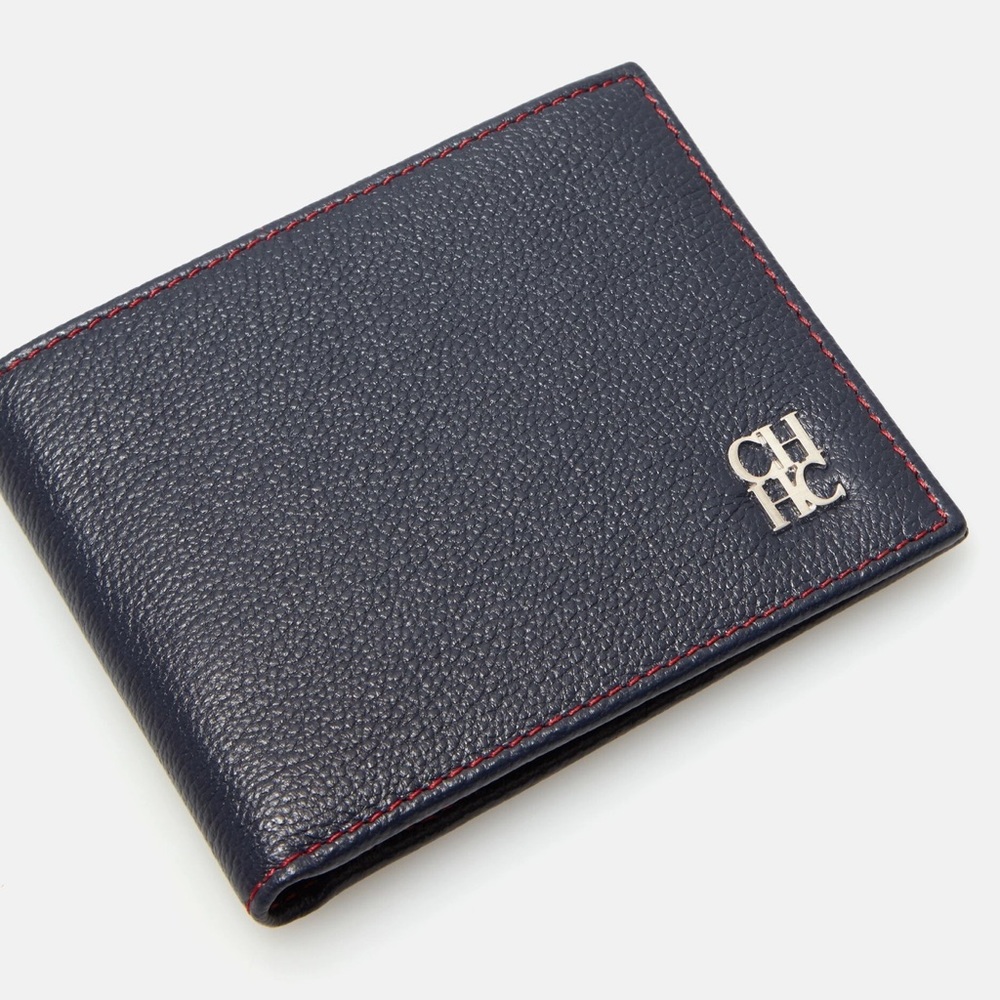 Bran new CHHC | BILLFOLD leather wallet Navy Blue